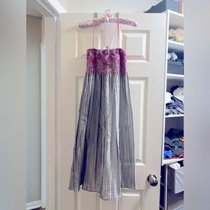 Pink and silver dress